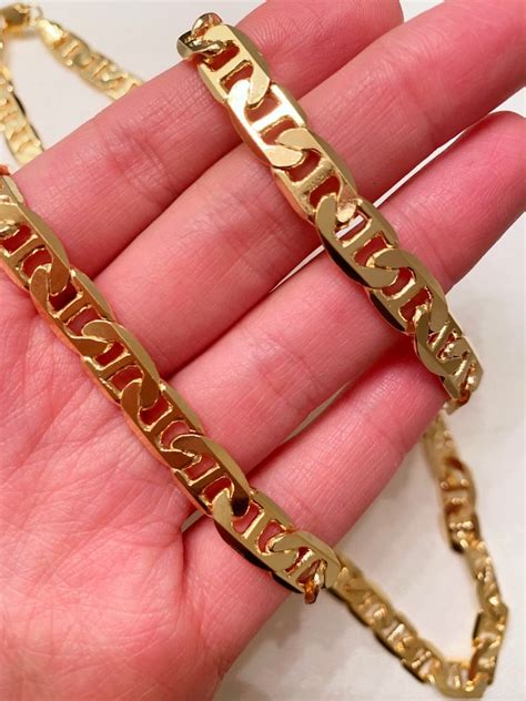 gold link gucci|men's Gucci link gold chain.